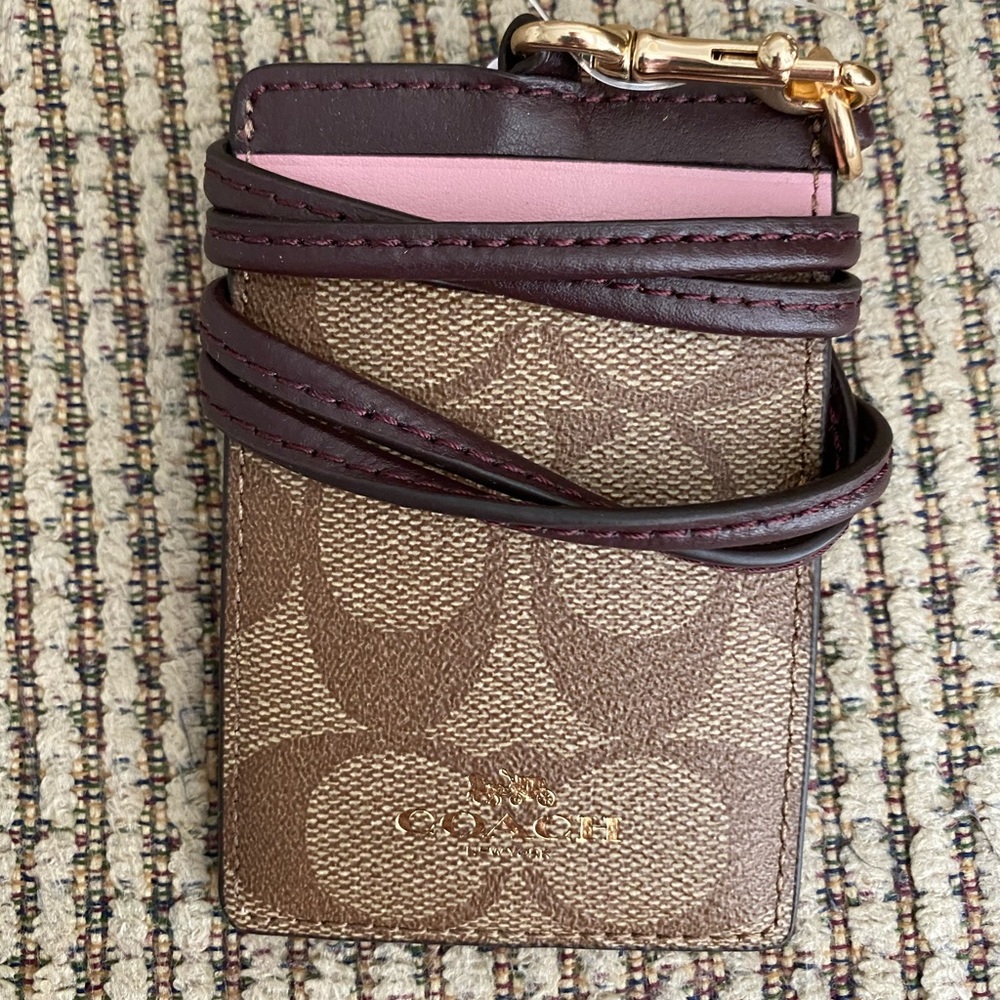 Authentic Coach ID lanyard